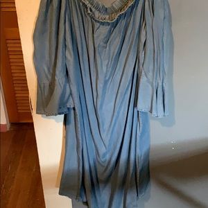 Brand new off the shoulder denim dress